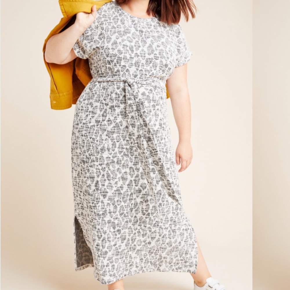 Dolan Left Coast Taleen Textured Midi Dress L